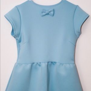 Kingdom and State Blue Bow Peplum Top New w/ Tags